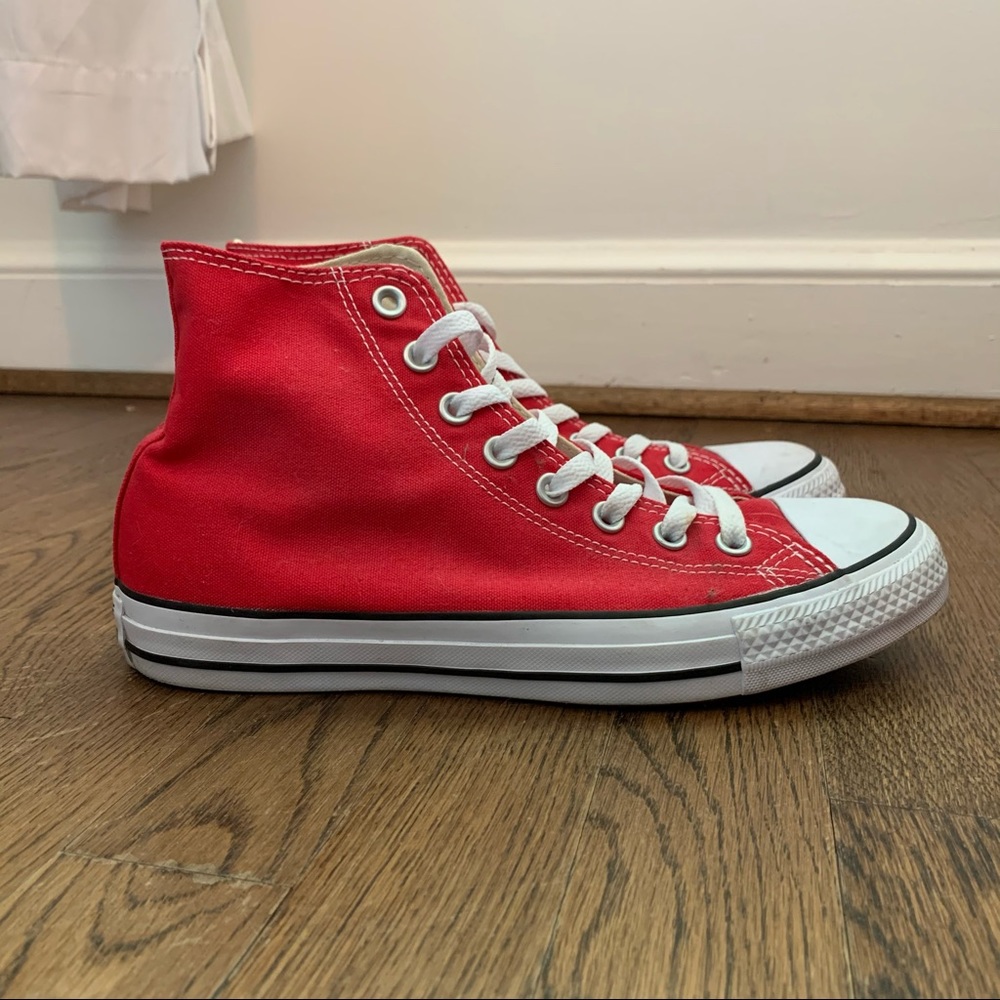 Red Converse High Tops
